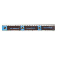 West Ham Unisex Wordmark Ruler, Multi-colour, 30cm