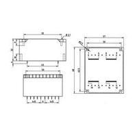 Weiss Elektrotechnik - PCB Mount Transformer 24VA 2 x 572mA