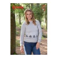 Wendy Ladies Christmas Sweater Mode Knitting Pattern 5875 DK