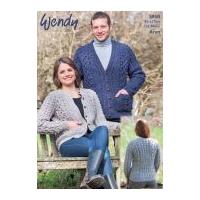 wendy mens ladies cardigans cairn knitting pattern 5910 aran