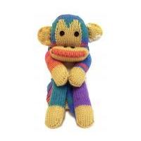 Wendy Four Legged Friend Monkey Scarf Knitting Kit Sky