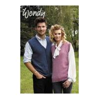 Wendy Mens & Ladies Tank Top & Waistcoat Merino & Supreme Knitting Pattern 5688 4 Ply