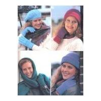 Wendy Ladies Hats, Scarves & Gloves Merino Knitting Pattern 4008 DK