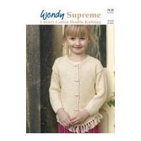 Wendy Girls Cardigan Supreme Knitting Pattern 5128 DK