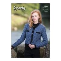 Wendy Ladies Jacket Knitting Pattern 5868 Aran