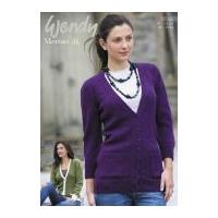 Wendy Ladies Cardigans Merino Knitting Pattern 5592 DK