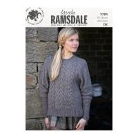 Wendy Ladies Sweater Ramsdale Knitting Pattern 5784 DK