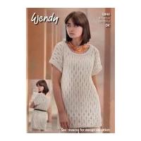 wendy ladies tunic top supreme knitting pattern 5894 dk