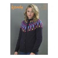 Wendy Ladies Fairisle Cardigan Mode Knitting Pattern 5761 DK