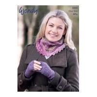 wendy ladies cowl fingerless gloves roam knitting pattern 5937 4 ply