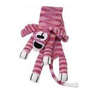 wendy four legged friend dog scarf knitting kit pink