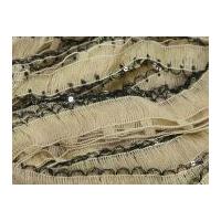 Wendy Rococo Scarf Knitting Yarn with Sequins 2162 Beige