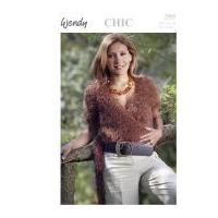 wendy ladies wrap over top chic knitting pattern 5305