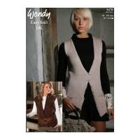 wendy ladies waistcoats supreme knitting pattern 5470 dk