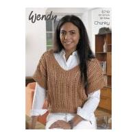 Wendy Ladies Lacy Top Supreme Knitting Pattern 5713 Chunky