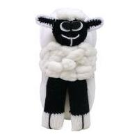 Wendy Four Legged Friend Sheep Scarf Knitting Kit White
