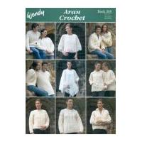 Wendy Crochet Pattern Book Mens & Ladies Aran Crochet 300 Aran