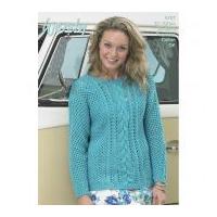 Wendy Ladies Sweater Supreme Knitting Pattern 5767 DK
