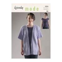Wendy Ladies Top & Cardigan Mode Knitting Pattern 5816 DK
