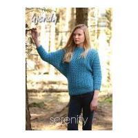 Wendy Ladies Batwing Sweater Serenity Knitting Pattern 5835 Chunky