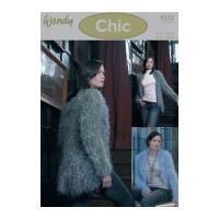 wendy ladies jackets chic knitting pattern 5232