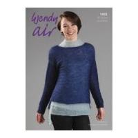 Wendy Ladies Sweater Top Air Knitting Pattern 5801 4 Ply