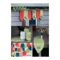 Wendy Home Window Decoration, Table Runner, Jar Covers & Bunting Supreme Knitting Pattern 5983 DK