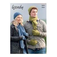Wendy Mens & Ladies Hats, Scarves, Gloves & Mittens Knitting Pattern 5953 Aran