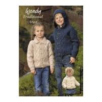 Wendy Childrens Jackets Traditional Wool Knitting Pattern 5641 Aran