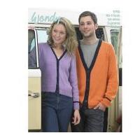 wendy mens ladies cardigans supreme knitting pattern 5769 dk