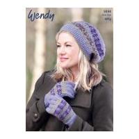 Wendy Ladies Beret Hat & Gloves Merino Knitting Pattern 5934 4 Ply
