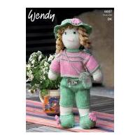 wendy doll toy merino knitting pattern 6007 dk