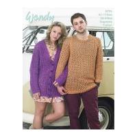 wendy mens ladies cardigan sweater supreme knitting pattern 5774 chunk ...
