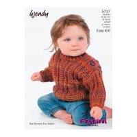 Wendy Childrens Sweater Festival Knitting Pattern 5737 Chunky