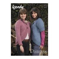 Wendy Ladies Cardigan Pampas Knitting Pattern 5642 Super Chunky