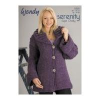Wendy Ladies Jacket Serenity Knitting Pattern 5581 Super Chunky