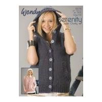 Wendy Ladies Hooded Gilet & Hat Serenity Knitting Pattern 5579 Super Chunky
