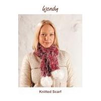 wendy knitting kit red cosy furry scarf