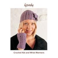 Wendy Crochet Kit Hat & Wrist Warmers