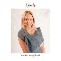 Wendy Knitting Kit Grey Delicate Lacy Scarf