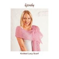 Wendy Knitting Kit Pink Delicate Lacy Scarf