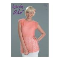 Wendy Ladies Lacy Top Air Knitting Pattern 5724 4 Ply