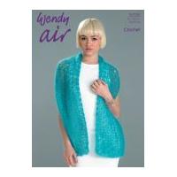Wendy Ladies Lacy Scarf Shawl Crochet Pattern 5725 4 Ply