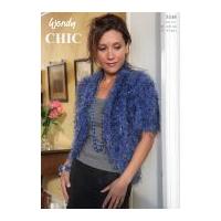 wendy ladies cardigan chic knitting pattern 5348