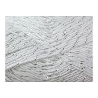 Wendy Supreme Sparkle Cotton Knitting Yarn DK 1910 White Shine