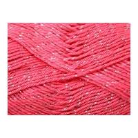 Wendy Supreme Sparkle Cotton Knitting Yarn DK 1917 Coral Shine