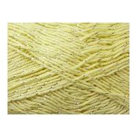 Wendy Supreme Sparkle Cotton Knitting Yarn DK 1919 Lemon Shine