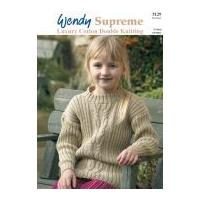 Wendy Girls Sweater Supreme Knitting Pattern 5129 DK