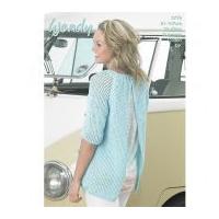 wendy ladies open back sweater crochet pattern 5770 dk