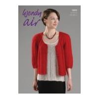 wendy ladies cardigan air knitting pattern 5803 4 ply